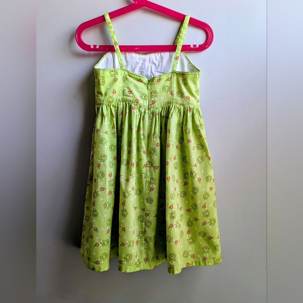 EUC... Vintage Laura Ashley 100% Cotton Pinwale Corduroy Sundress Girls Size 5 - Picture 4 of 12